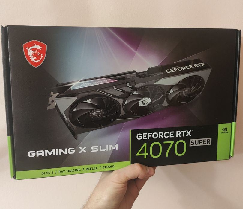 Відеокарта MSI PCI-Ex GeForce RTX 4070 Super 12G Gaming X Slim 12GB GDDR6X