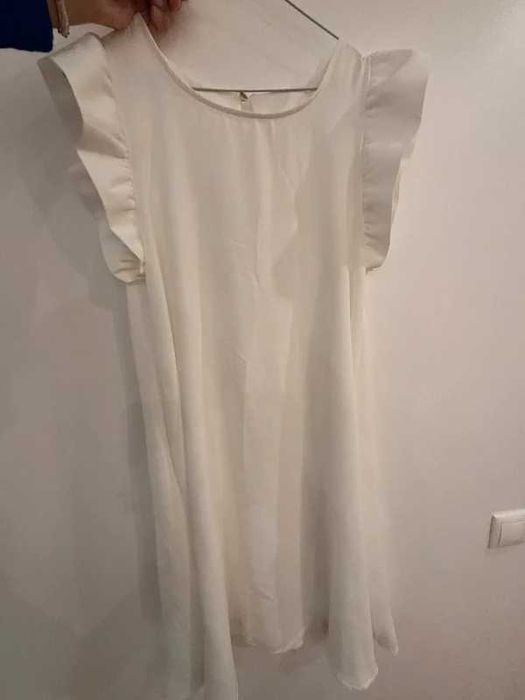 Vestido branco midi