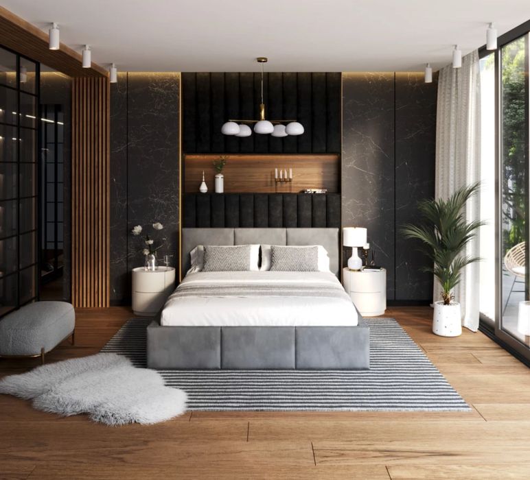 Łóżko Tapicerowane 90 120, 140, 160 180 Stelaż + Skrzynia Dużo Kolorów