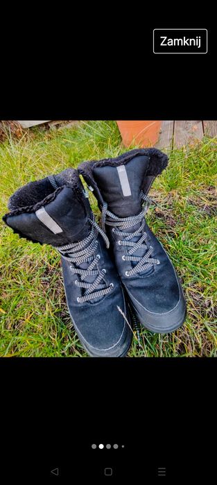 Buty zimowe śniegowce męskie kozaki ciepłe Quechua