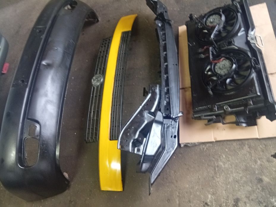 VW T4 Zderzak chłodnica wentylatory wzmocnienie grill komplet