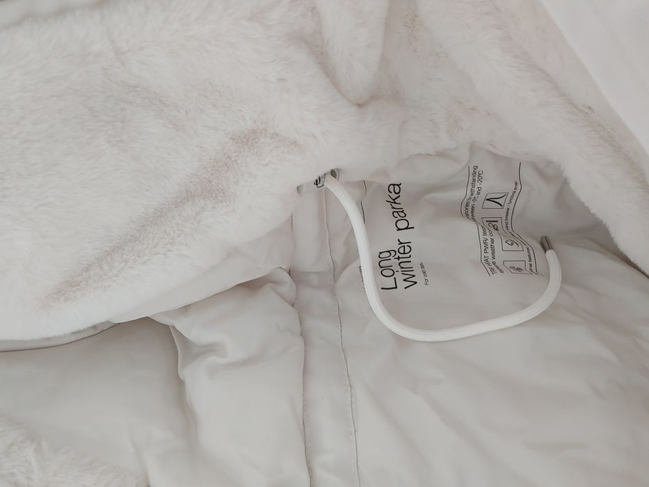 PARKA ZARA Alongada Repelente à Agua