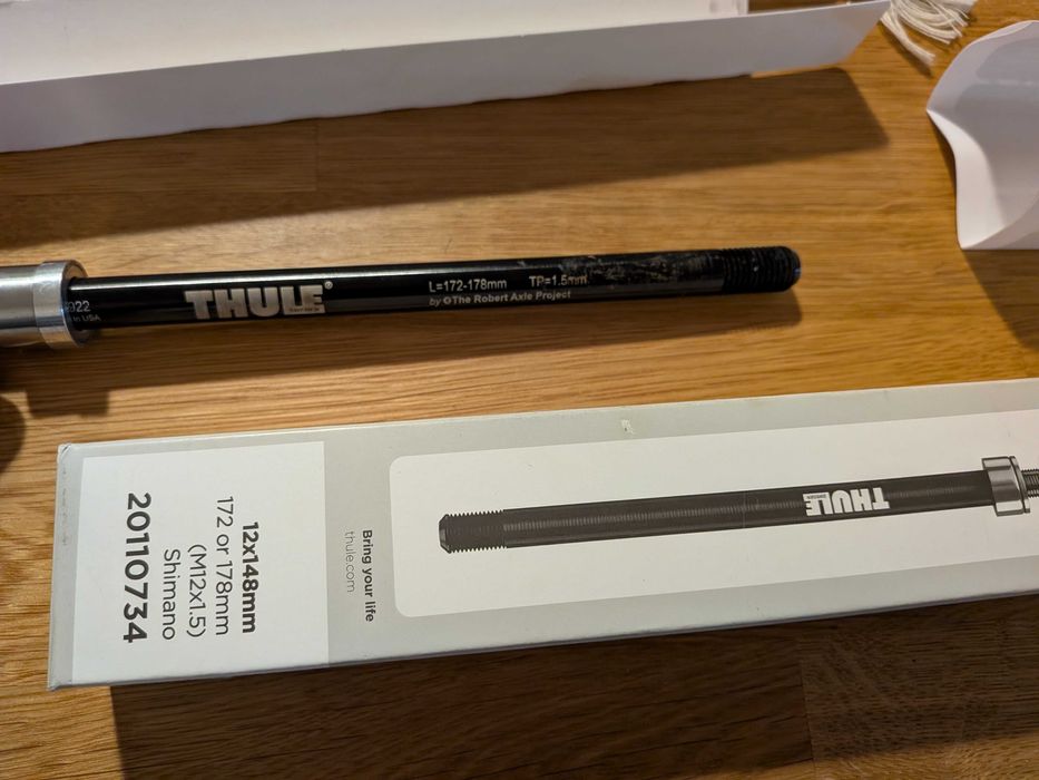 Adapter przyczepka Thule sztywna oś boost 12x148 172 or 178mm M12x1.5