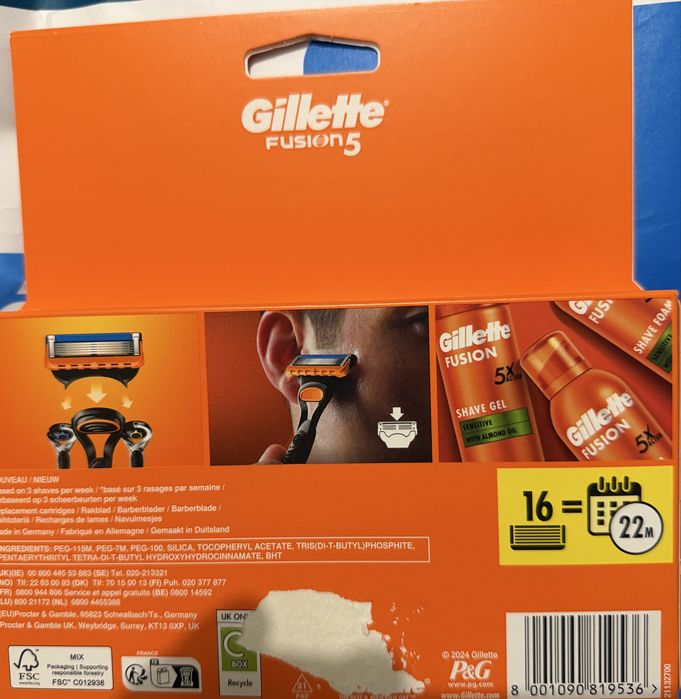 Caixas de 16 Lâminas Gillette a preço de Ocasião: Aproveite!
