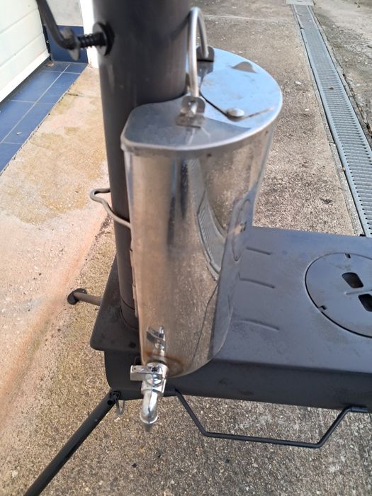 Fogão de tenda com grelhador