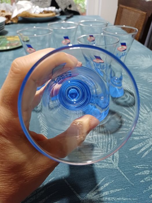 6 copos colecionáveis Compal Light azul