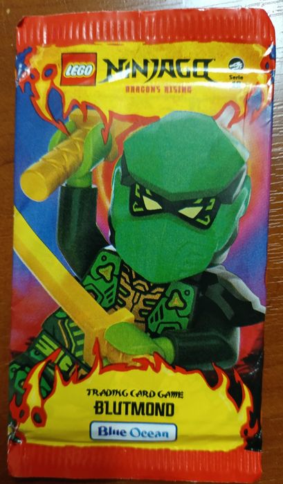 Картки Ніндзяго LEGO Ninjago (Набір 10 бустерів + 5 Золотих карт!)