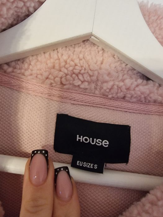 Bluza kurtka damska różowa z kapturem miś rozmiar S House