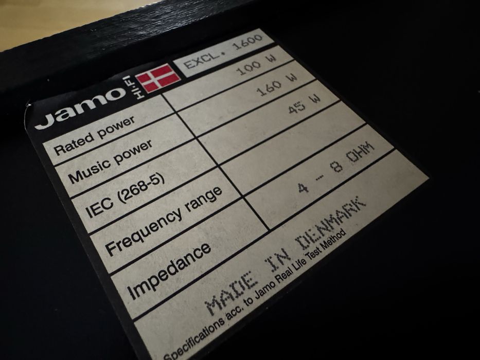Kolumny Głośnikowe JAMO 1600 Exclusive  Made in Denmark