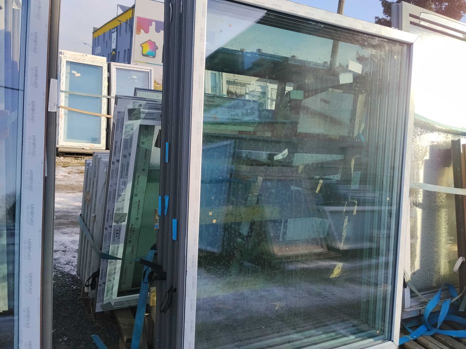 Okno pcv fix 150/200 antracyt