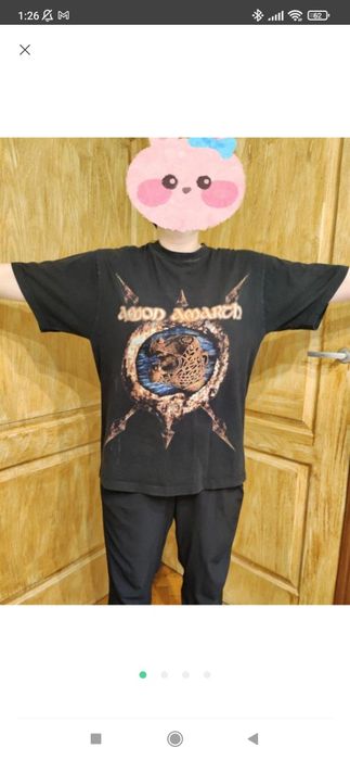 крута метал футболка  Amon Amarth з двохстороннім принтом розмір Л,під