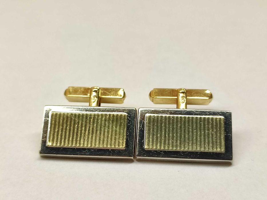 Spinki do mankietów złote pr. 585 waga 14,08g