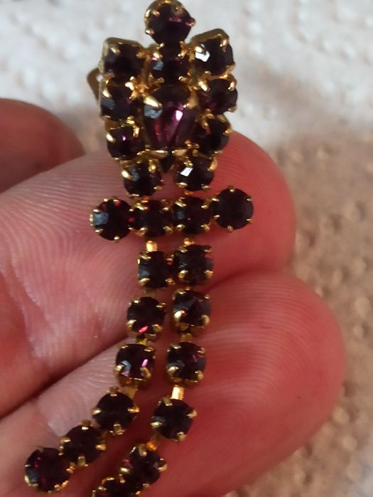 Kolczyki damskie z ametystem