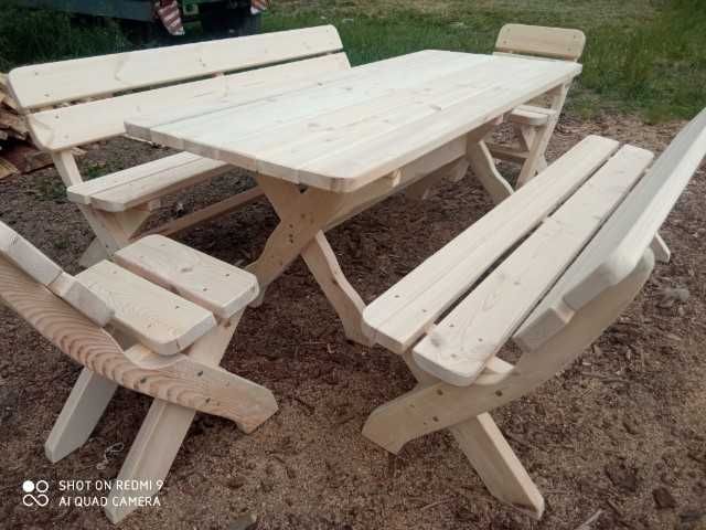 Meble ogrodowe duże 2 m, solidne, ciężkie, deska 4,5 cm !!! Od ręki!