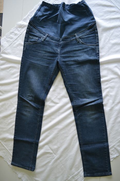 Jeansy spodnie ciążowe XL