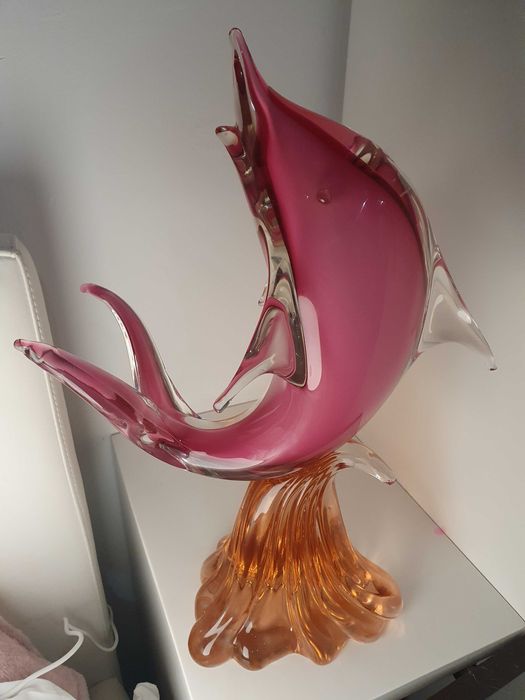 Golfinho em Vidro Murano