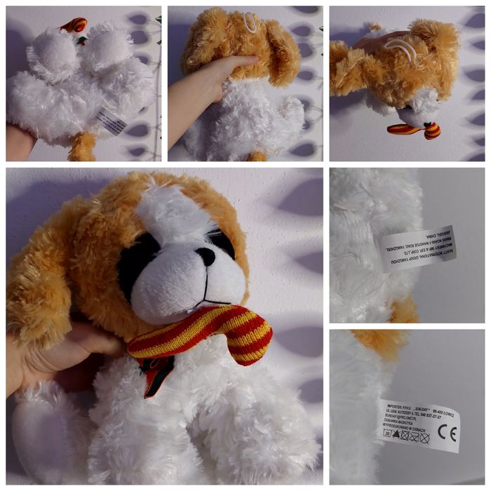 Pluszaki świąteczne pies i renifer