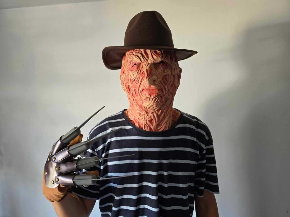 Fredy Kruger komplet: Maska+Kapelusz+Rękawica