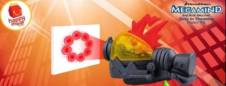 3 Figuras Happy Meal McDonald’s Megamind (2010) – Brainbots