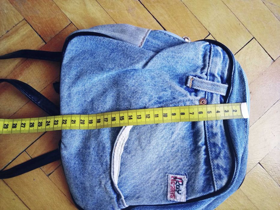 Plecaczek , plecak , jeans, denim