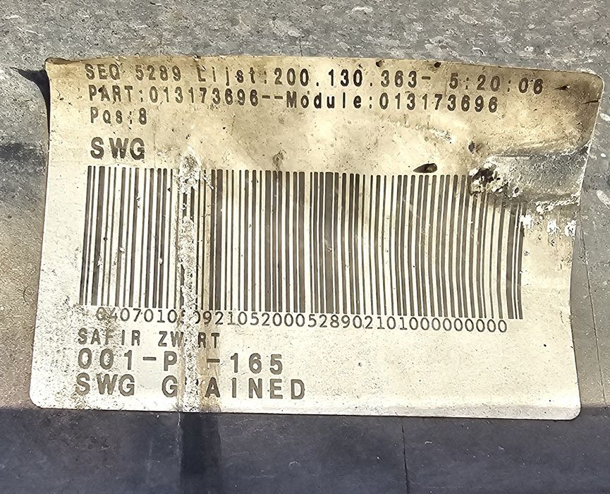 Parachoque traseiro carrinha opel astra H