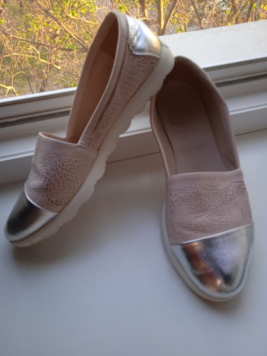 Мокасины, слипоны нат.кожа+замша 38р