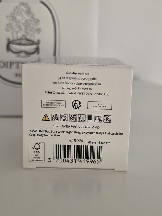Świeca Diptyque Roses 70g I torba papierowa