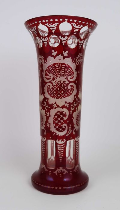 Jarra em vidro Bohemian - 21 cm