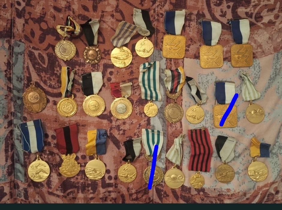 Lote de Medalhas de Natação