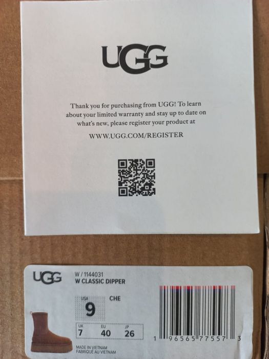 UGG Уггі Classic dipper boot колір chestnut на платформі 100% Оригінал