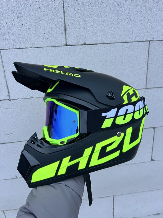 Мотошлем, кроссовый шлем, эндуро шлем, вело шлем, шлем для мотоцикла