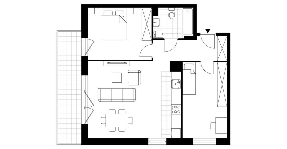 3-pokojowe mieszkanie 62m2 + balkon