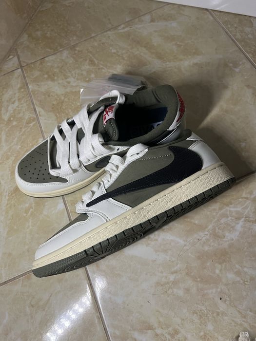 Кросовки Jordan x Travis Scott 1 Low Olive оригинал