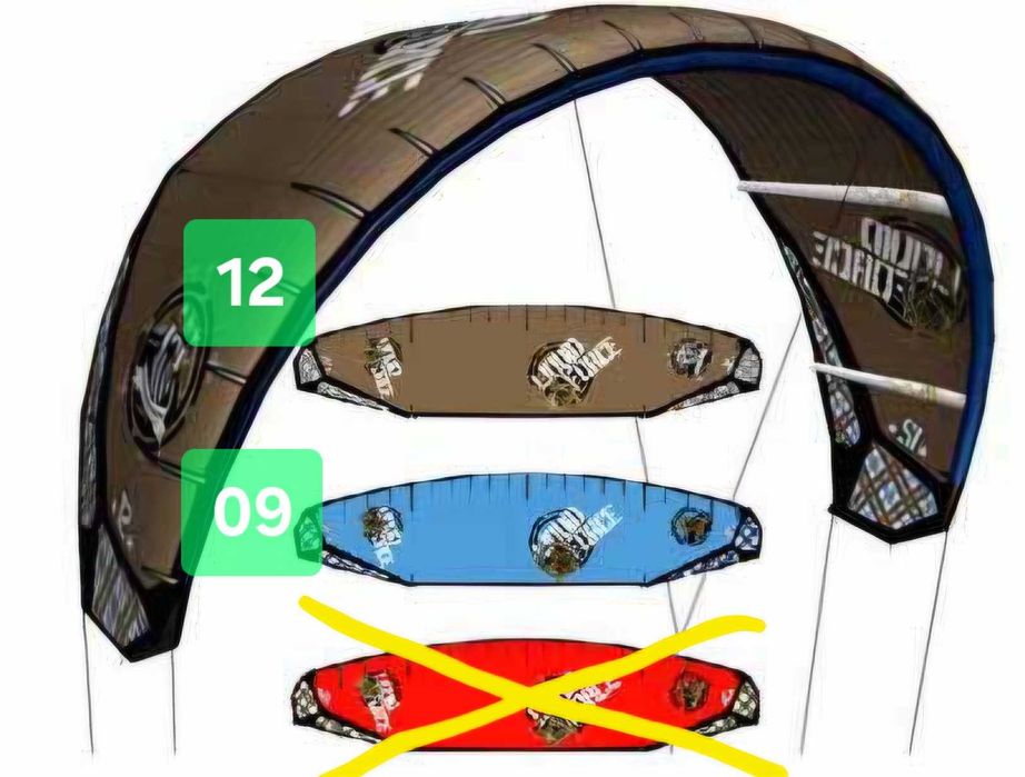 Liquid Force Hifi 09 + 12m Kitesurf kit board with Bar/lines