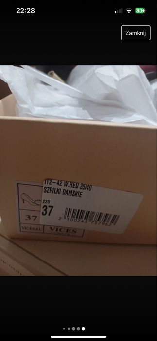 Borodowe szpilki nowe