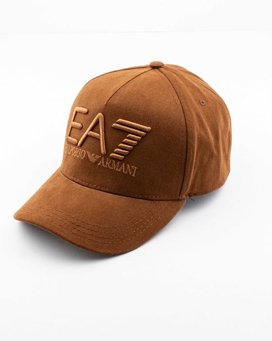 Кепка бейсболка Armani EA7 | бавовна | класична | чорна | коричнева