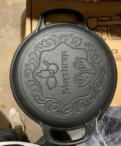 Чавунний котелок казан 6 л з кришкою - сковородою — Наша Майстерня