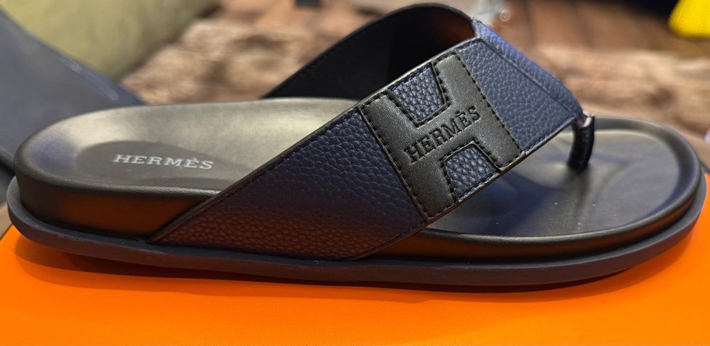 Мужские НОВЫЕ кожаные сандали HERMES 42р