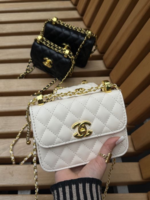 Сумка Chanel чорна міні , сумка Canel