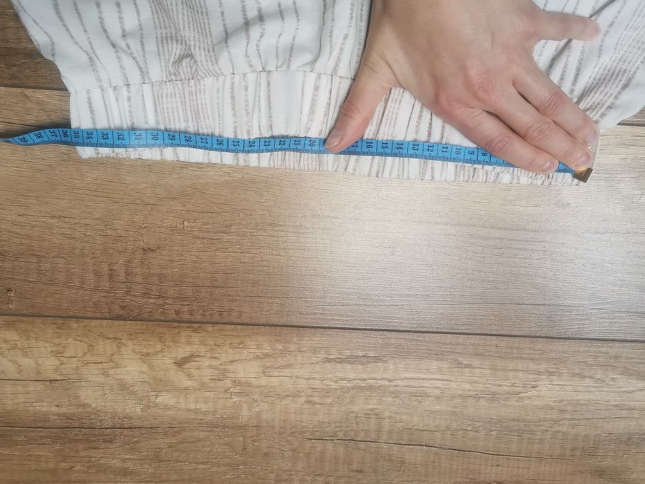 Spodnie Shein 38 M kremowe beżowe szeroka nogawka