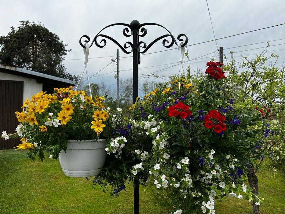 Stojący Uchwyt, Wieszak, Hak na Doniczki Wiszące