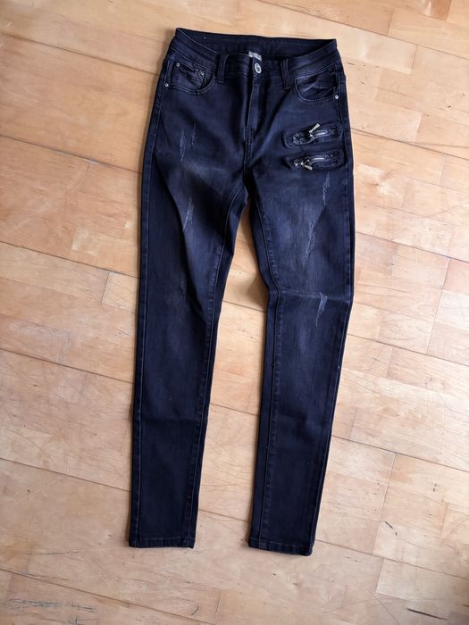 Dżinsy skinny wysoki stan S
