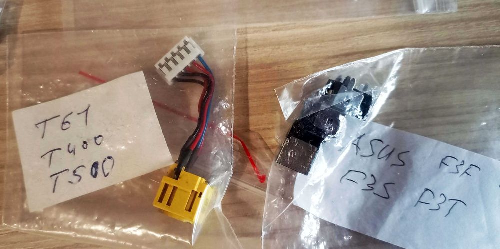 Гнёзда питания на ноутбук ASUS, Lenovo, Samsung