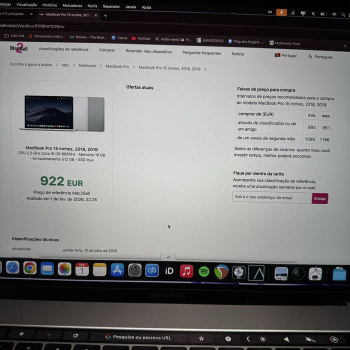 Macbook Pro 15 2019 i9