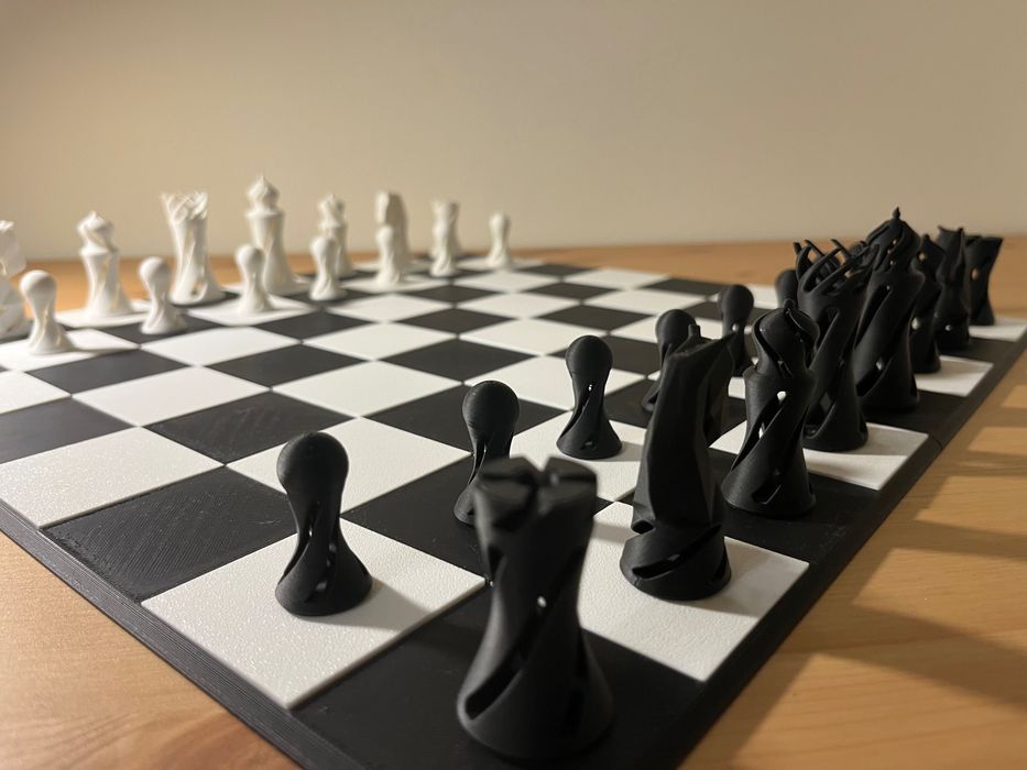 Tabuleiro de Xadrez impresso em 3D