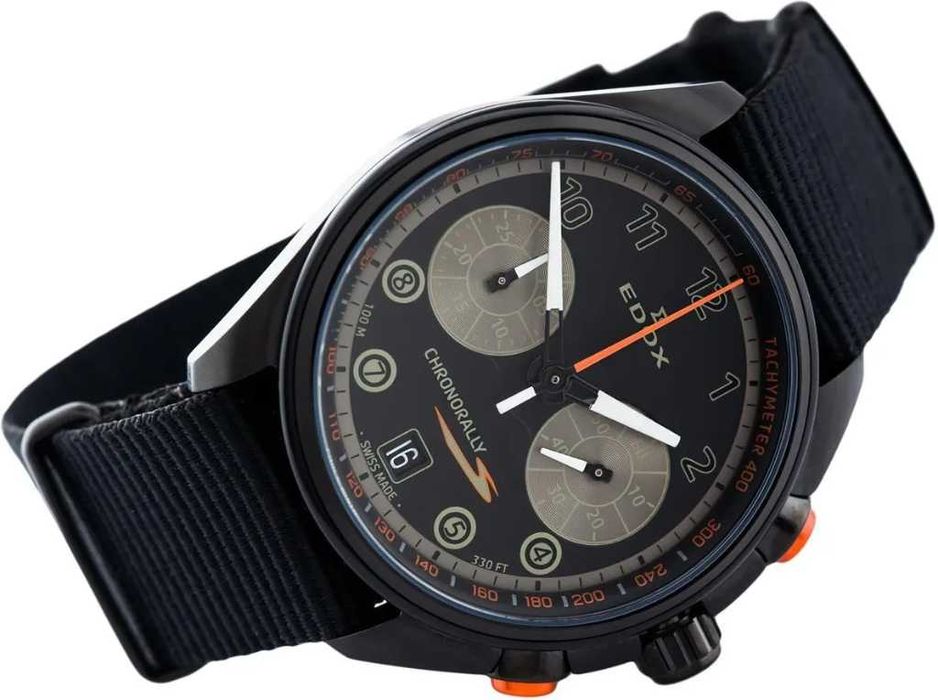 Zegarek kwarcowy EDOX, szafir, chronograf, super stan! okazja!!!