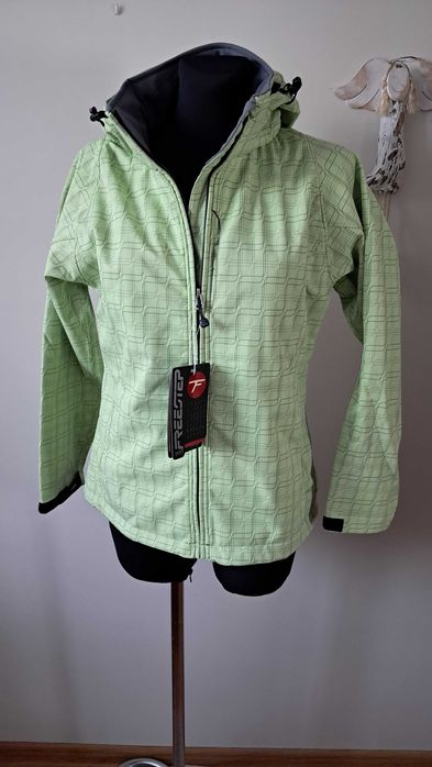 Nowa kurtka softshell zielona w fale M freestep kod984