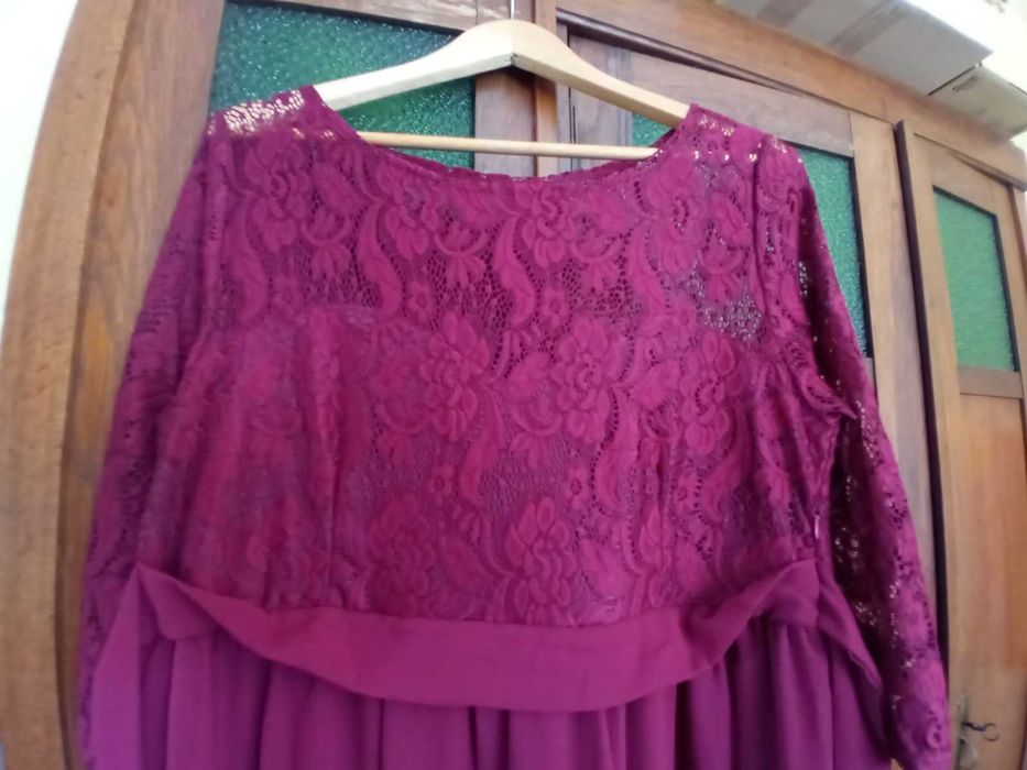 Suknia długa ciążowa XL elegancka