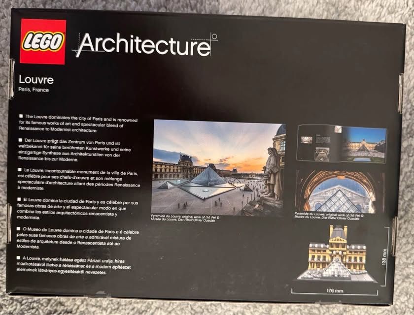 LEGO Architecture Louvre 21024 Novo
