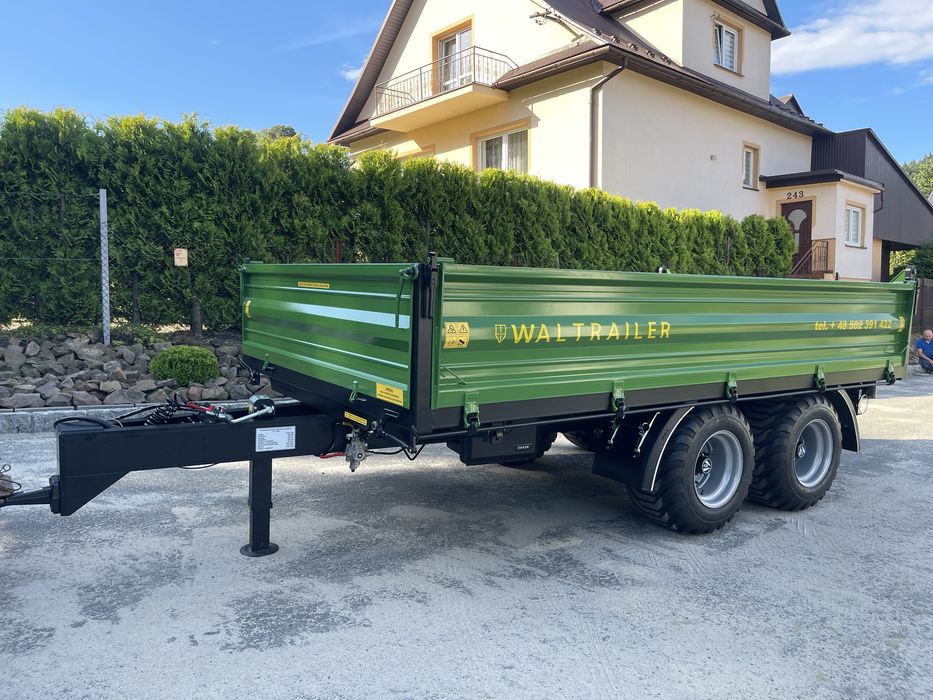 Przyczepa tandem wywrotka kiper 3 strony dostepna od reki